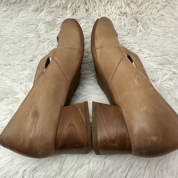 Dansko Peyton Sand Burnished Nubuck LeatherMary Jane Heel Shoe sz 40 EU9.5-10 US - Picture 10 of 10